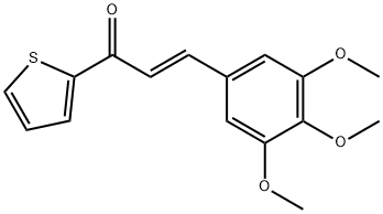 (2E)-1-(thiophen-2-yl)-3-(3,4,5-trimethoxyphenyl)prop-2-en-1-one Struktur