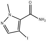 4-Iodo-2-methyl-2H-pyrazole-3-carboxylic acid amide Struktur