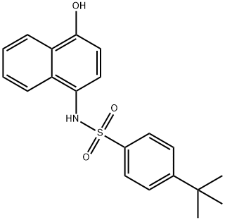 4-(tert-butyl)-N-(4-hydroxynaphthalen-1-yl)benzenesulfonamide Struktur