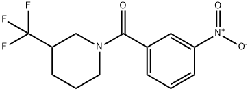 (3-nitrophenyl)(3-(trifluoromethyl)piperidin-1-yl)methanone Struktur