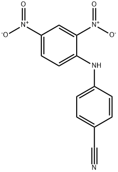 4-[(2,4-dinitrophenyl)amino]benzonitrile Struktur