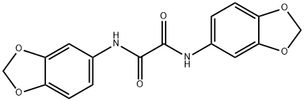 N,N'-bis(1,3-benzodioxol-5-yl)oxamide Struktur