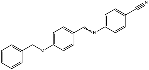 4-{[4-(benzyloxy)benzylidene]amino}benzonitrile Struktur