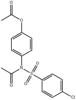 4-(N-((4-chlorophenyl)sulfonyl)acetamido)phenyl acetate Struktur