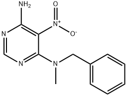 N4-benzyl-N4-methyl-5-nitropyrimidine-4,6-diamine Struktur