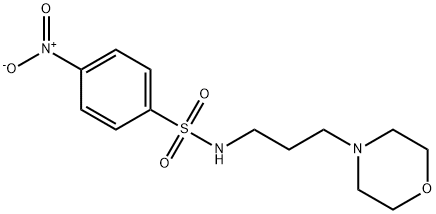 N-[3-(morpholin-4-yl)propyl]-4-nitrobenzenesulfonamide Struktur