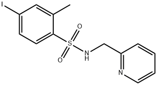 4-iodo-2-methyl-N-(pyridin-2-ylmethyl)benzenesulfonamide Struktur