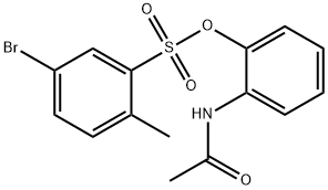 2-acetamidophenyl 5-bromo-2-methylbenzenesulfonate Struktur