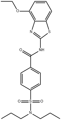 4-(N,N-dipropylsulfamoyl)-N-(4-ethoxybenzo[d]thiazol-2-yl)benzamide Struktur