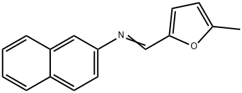 N-[(5-methyl-2-furyl)methylene]-2-naphthalenamine Structure