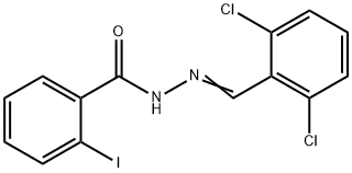 N'-(2,6-dichlorobenzylidene)-2-iodobenzohydrazide Struktur