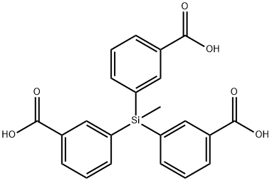 Benzoic acid,3,3',3''-(methylsilylidyne)tri- (8CI)