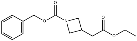 BENZYL 3-(2-ETHOXY-2-OXOETHYL)AZETIDINE-1-CARBOXYLATE Struktur