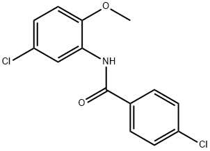 4-chloro-N-(5-chloro-2-methoxyphenyl)benzamide Struktur