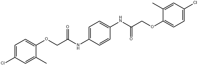 N,N'-1,4-phenylenebis[2-(4-chloro-2-methylphenoxy)acetamide] Struktur