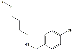 4-[(butylamino)methyl]phenol hydrochloride Struktur