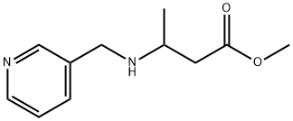 methyl 3-{[(pyridin-3-yl)methyl]amino}butanoate Struktur