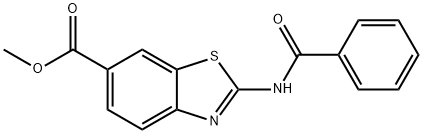 methyl 2-benzamidobenzo[d]thiazole-6-carboxylate Struktur