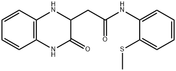 N-(2-(methylthio)phenyl)-2-(3-oxo-1,2,3,4-tetrahydroquinoxalin-2-yl)acetamide Struktur