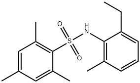 N-(2-ethyl-6-methylphenyl)-2,4,6-trimethylbenzenesulfonamide Struktur