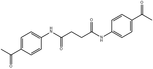 N,N'-bis(4-acetylphenyl)succinamide Struktur