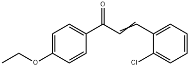 (2E)-3-(2-chlorophenyl)-1-(4-ethoxyphenyl)prop-2-en-1-one Struktur