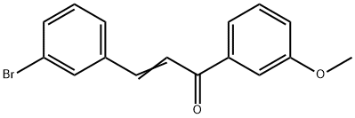 (2E)-3-(3-bromophenyl)-1-(3-methoxyphenyl)prop-2-en-1-one Struktur