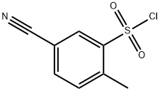 5-Cyano-2-methyl-benzenesulfonyl chloride Struktur