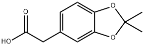 1,3-Benzodioxole-5-acetic acid, 2,2-dimethyl- Struktur