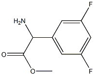 METHYL2-AMINO-2-(3,5-DIFLUOROPHENYL)ACETATE Struktur