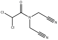 2,2-dichloro-N,N-bis(cyanomethyl)acetamide Struktur