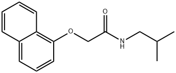 N-isobutyl-2-(naphthalen-1-yloxy)acetamide Struktur