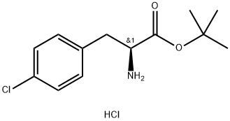 4-chloro- L-Phenylalanine, 1,1-dimethylethyl ester, hydrochloride Struktur