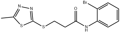 N-(2-bromophenyl)-3-[(5-methyl-1,3,4-thiadiazol-2-yl)sulfanyl]propanamide Struktur