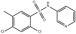 2,4-dichloro-5-methyl-N-(pyridin-3-yl)benzenesulfonamide Struktur