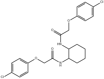 N,N'-1,2-cyclohexanediylbis[2-(4-chlorophenoxy)acetamide] Struktur