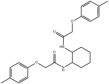 N,N'-1,2-cyclohexanediylbis[2-(4-methylphenoxy)acetamide] Struktur