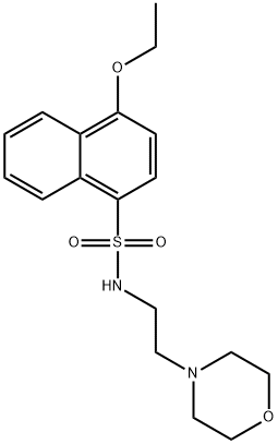 4-ethoxy-N-(2-morpholinoethyl)naphthalene-1-sulfonamide Struktur