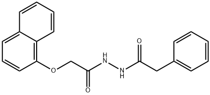 2-(1-naphthyloxy)-N'-(phenylacetyl)acetohydrazide Struktur