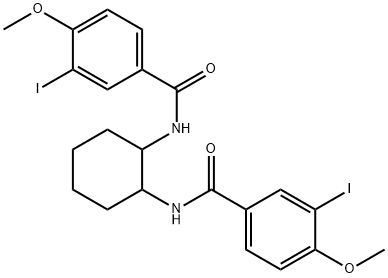 N,N'-1,2-cyclohexanediylbis(3-iodo-4-methoxybenzamide) Struktur