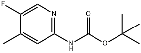 TERT-BUTYL (5-FLUORO-4-METHYLPYRIDIN-2-YL)CARBAMATE Struktur