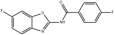 4-fluoro-N-(6-fluorobenzo[d]thiazol-2-yl)benzamide Struktur