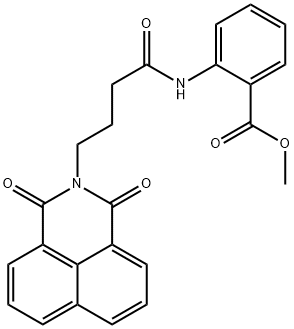 methyl 2-(4-(1,3-dioxo-1H-benzo[de]isoquinolin-2(3H)-yl)butanamido)benzoate Struktur