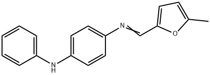 N-[(5-methyl-2-furyl)methylene]-N'-phenyl-1,4-benzenediamine Struktur