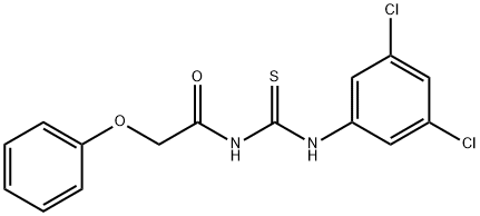 N-{[(3,5-dichlorophenyl)amino]carbonothioyl}-2-phenoxyacetamide Struktur