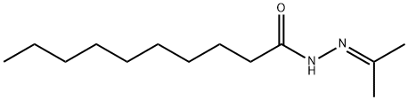 N-(propan-2-ylideneamino)decanamide Struktur