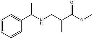 methyl 2-methyl-3-[(1-phenylethyl)amino]propanoate Struktur