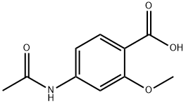 4-Acetamido-2-methoxybenzoic acid Struktur