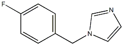 1-[(4-fluorophenyl)methyl]imidazole Struktur