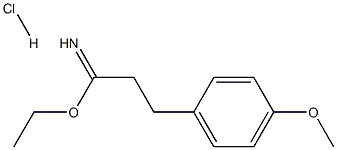 ethyl 2-(4-methoxyphenyl)ethanecarboximidate hydrochloride Struktur